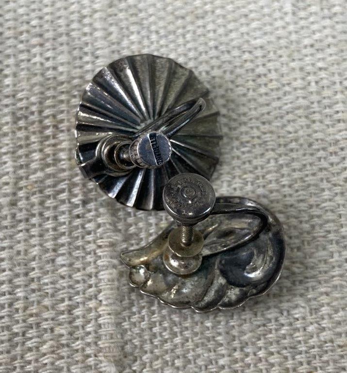 Sterling Silver Earrings Including Danecraft and Coro - 7