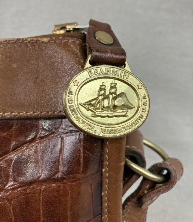 Brahmin Crossbody Alligator Leather Bag - 4