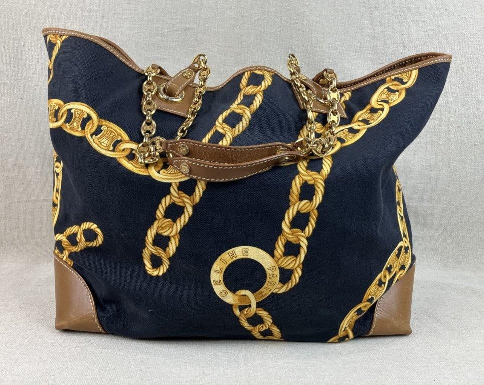 Celine Blason Chain Tote Bag - 5