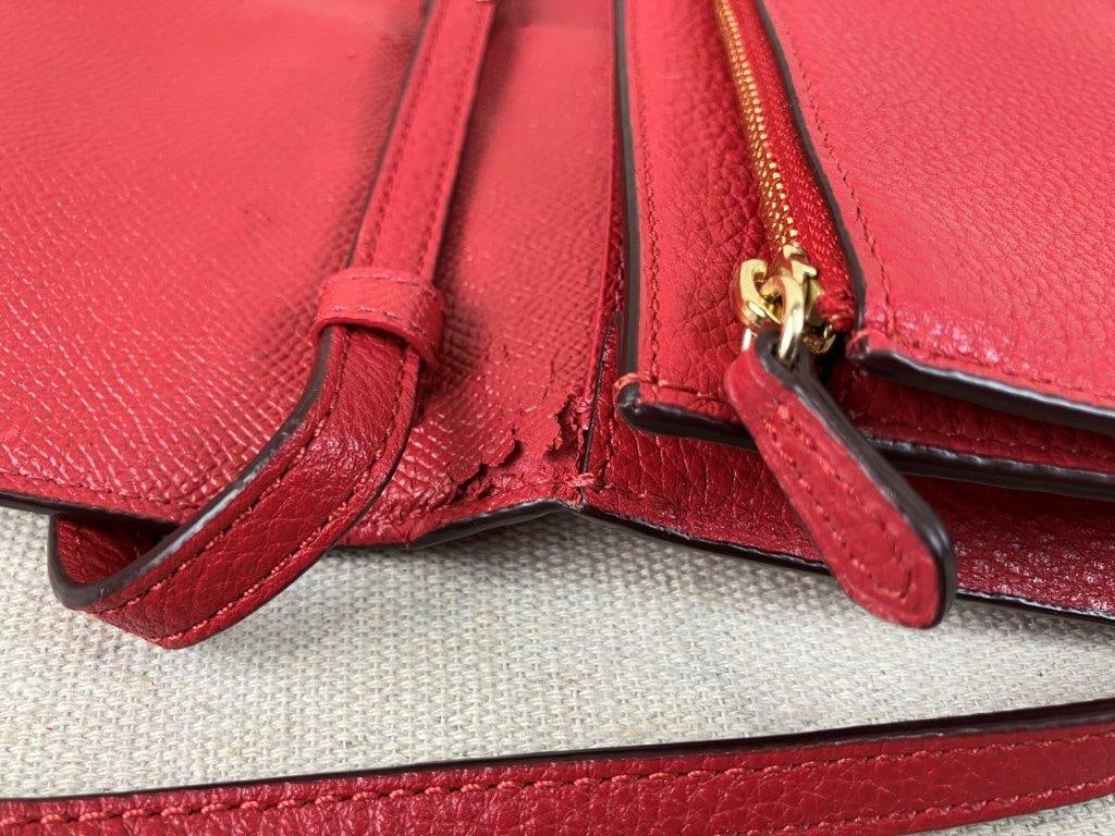 Coach Red Leather Crossbody Bag - 13