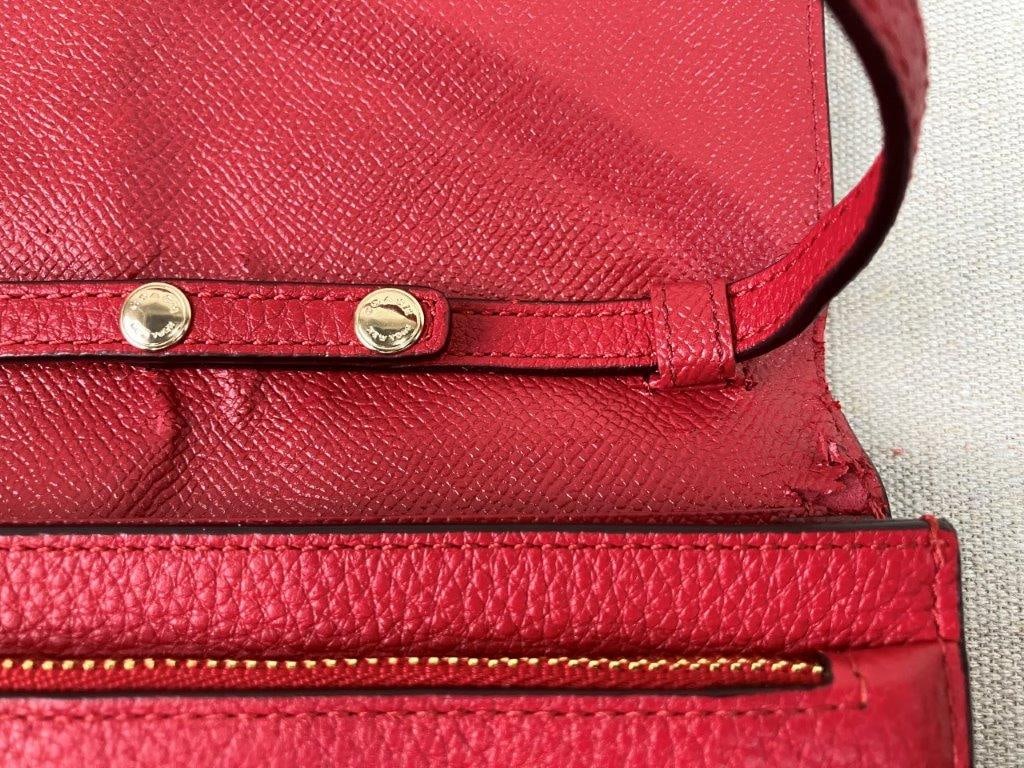 Coach Red Leather Crossbody Bag - 14