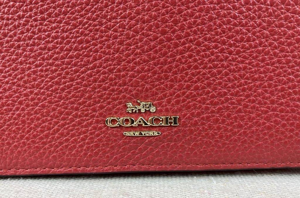 Coach Red Leather Crossbody Bag - 2