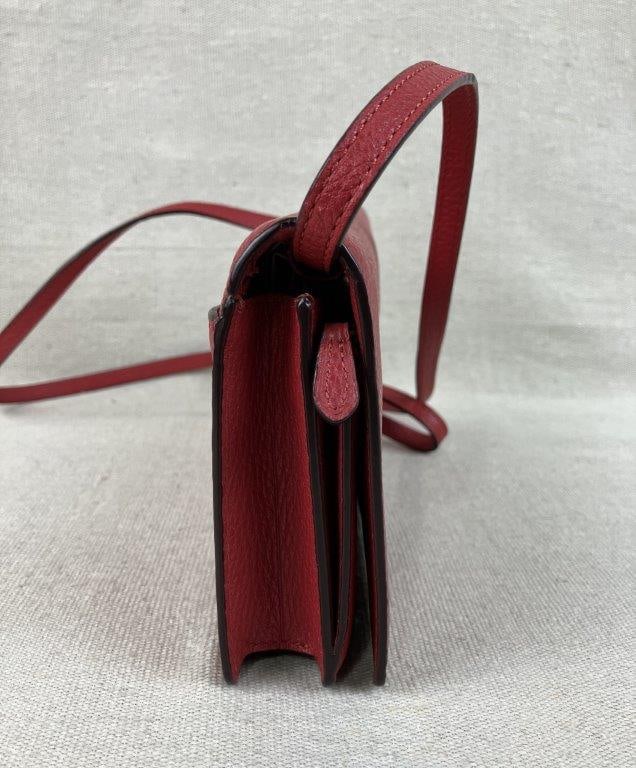 Coach Red Leather Crossbody Bag - 6