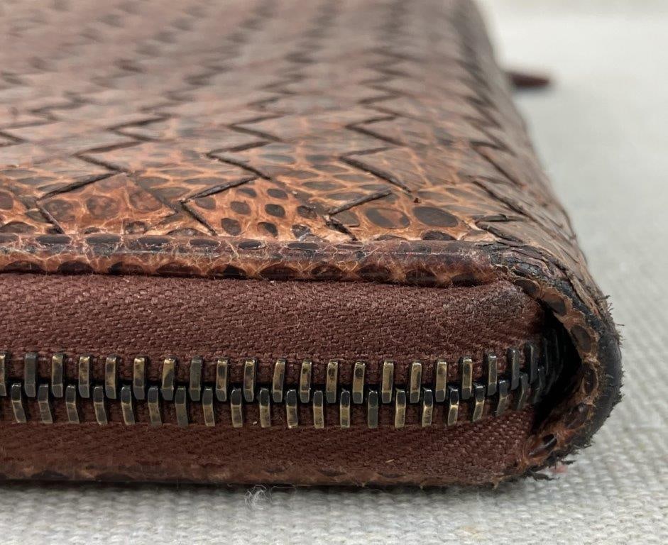 Bottega Veneta Python Leather Wallet - 10
