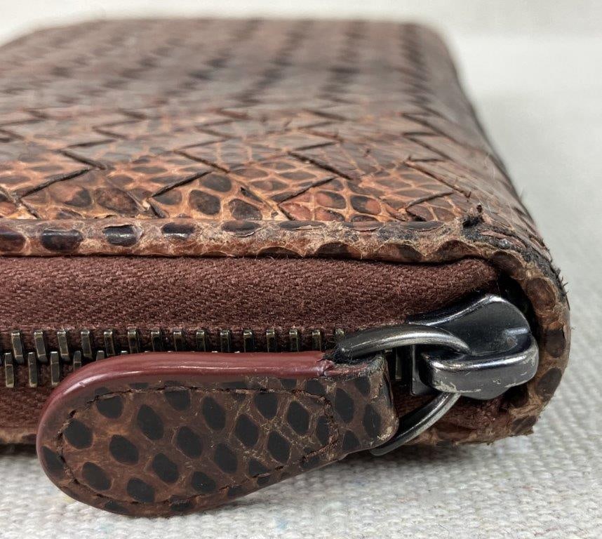 Bottega Veneta Python Leather Wallet - 11