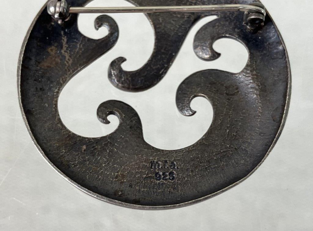 Vintage Sterling Silver Brooches Including MFA - 8
