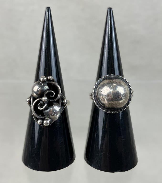 Artisan Sterling Silver Rings - 2