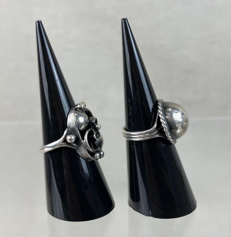 Artisan Sterling Silver Rings - 3