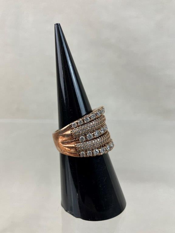 Sterling Silver Vermeil Ring - 3