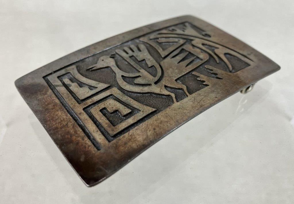 Chuck Lindsay Navajo Belt Buckle - 2