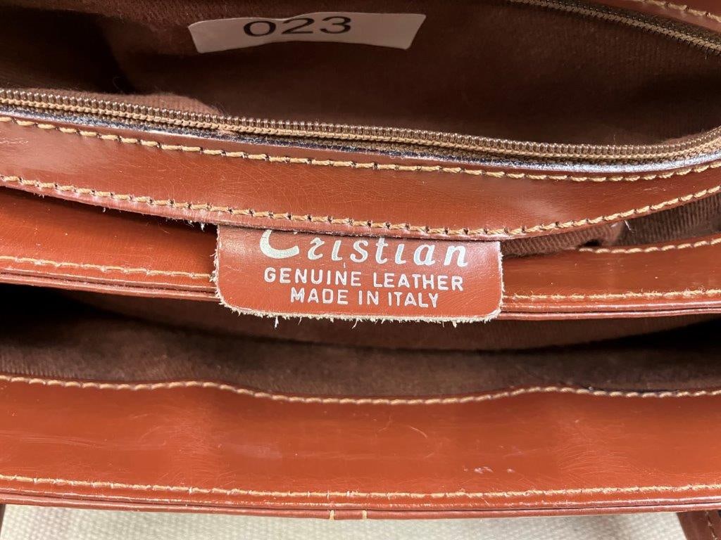 Cristian Leather Briefcase Tote Bag - 6