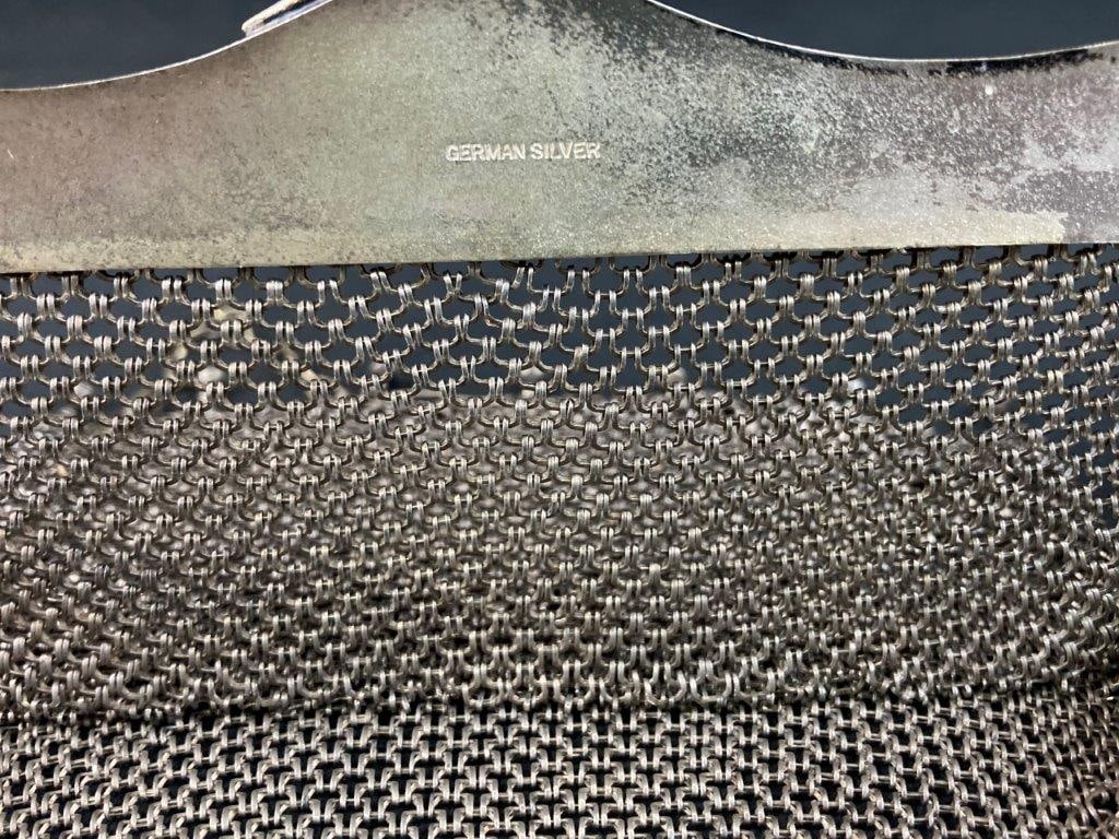 Art Nouveau German Silver Mesh Evening Bag - 6
