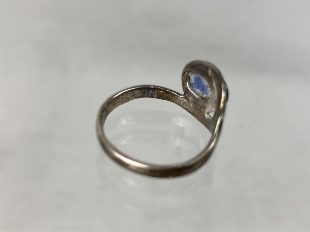 Three Sterling Silver Rings - 6