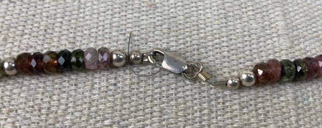 Sterling Silver Tourmaline Gemstone Earrings and Necklace - 3