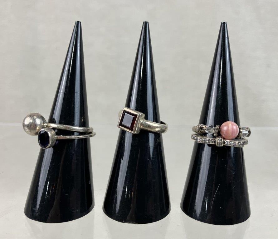 Sterling Silver Rings Including Avon and Pandora - 2