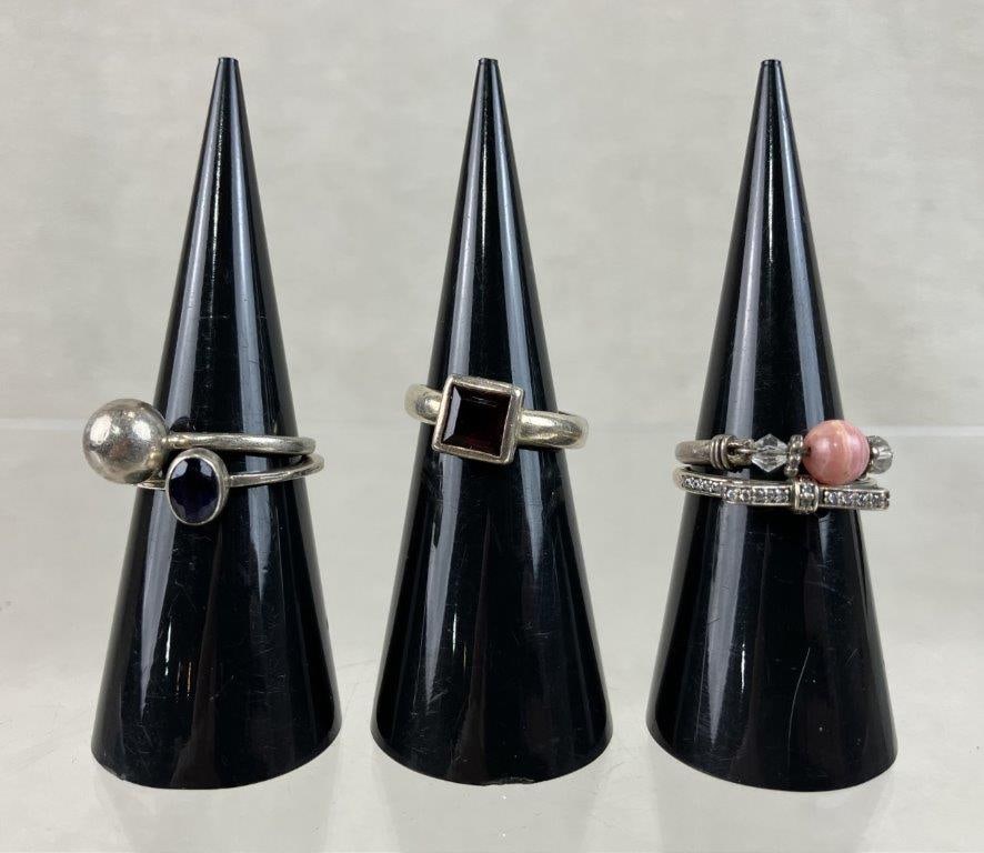 Sterling Silver Rings Including Avon and Pandora - 3