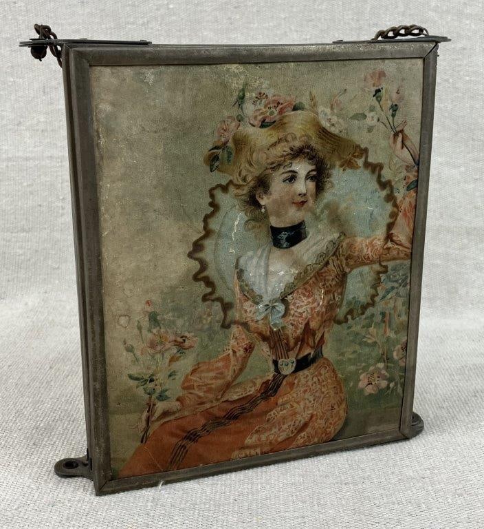 Antique Edwardian Triptych Folding Vanity Mirror - 8