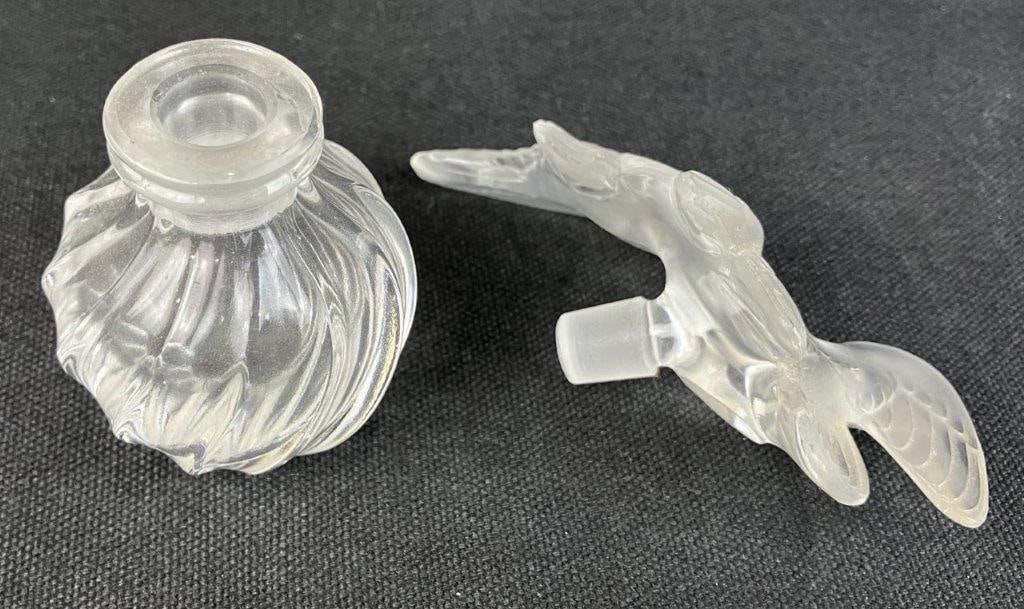 Lalique Art Glass Dove Perfume Bottle - 5