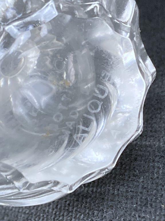 Lalique Art Glass Dove Perfume Bottle - 8