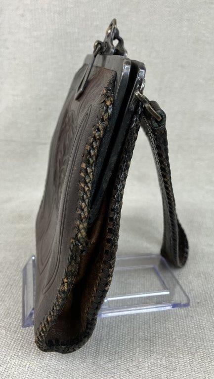 Art Nouveau Tooled Leather Purse - 3
