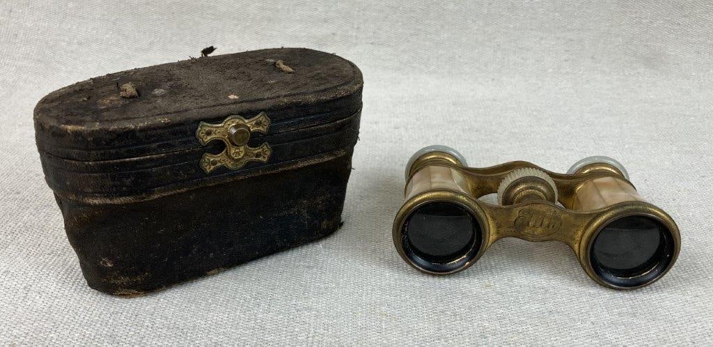 19th Century Mother-of-Pearl Inlay Opera Glasses (1 of 13)