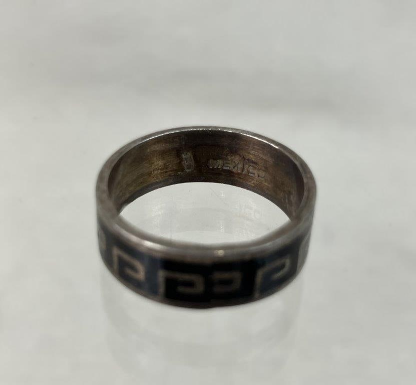 Three Vintage Sterling Silver Rings Including Jerome Begay - 4
