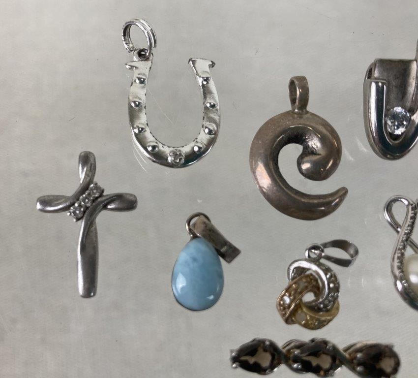 Assortment of Sterling Silver Pendants - 2