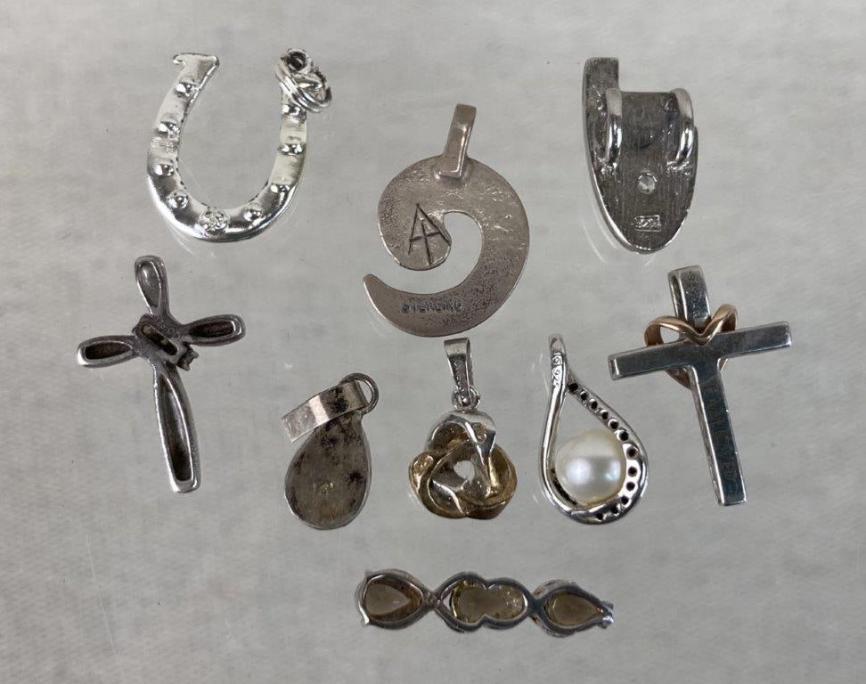 Assortment of Sterling Silver Pendants - 5