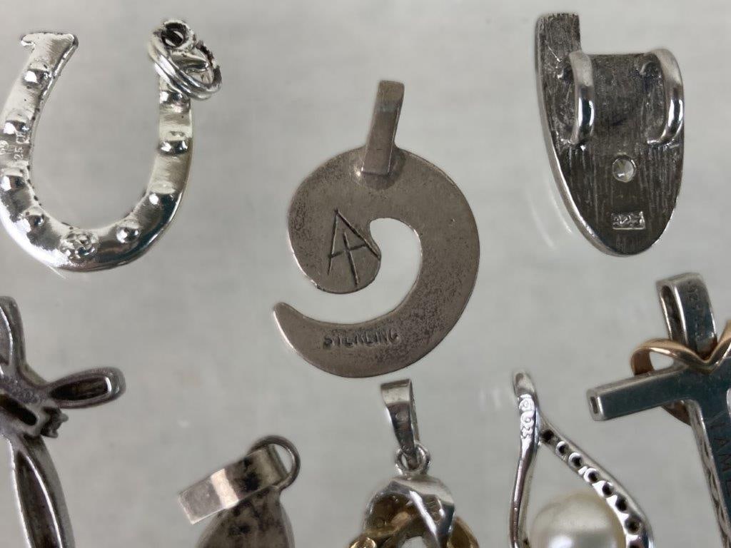Assortment of Sterling Silver Pendants - 6