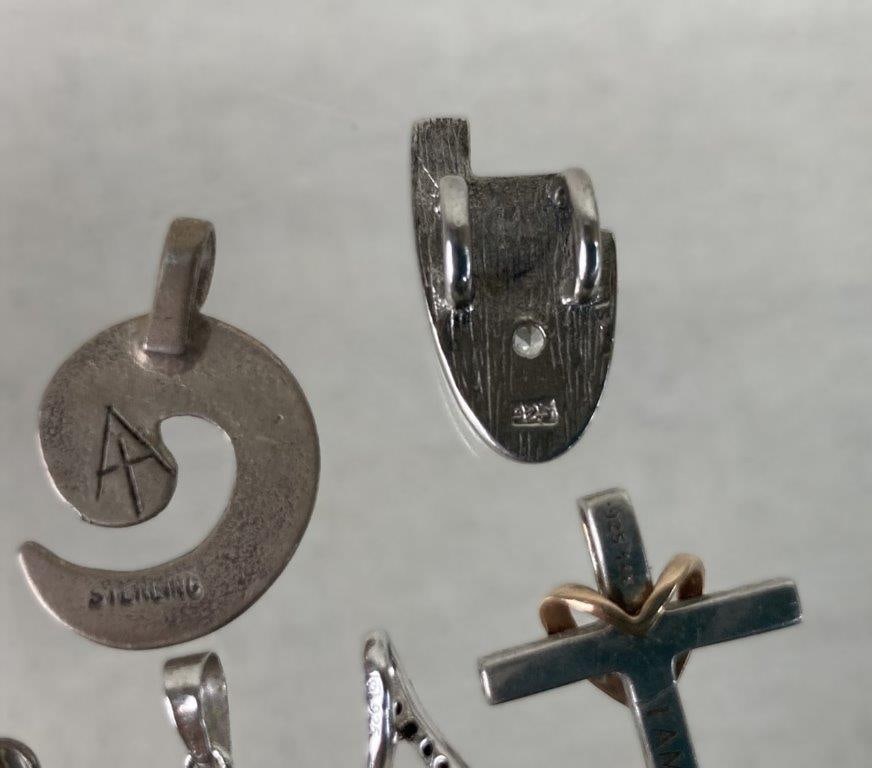 Assortment of Sterling Silver Pendants - 7