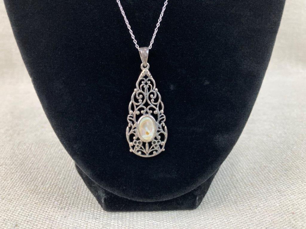 Sterling Silver Art Nouveau Necklace - 2