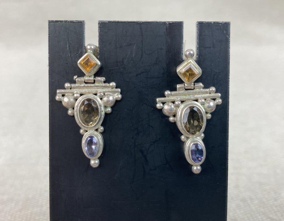 Two Pairs of Sterling Silver Earrings - 3