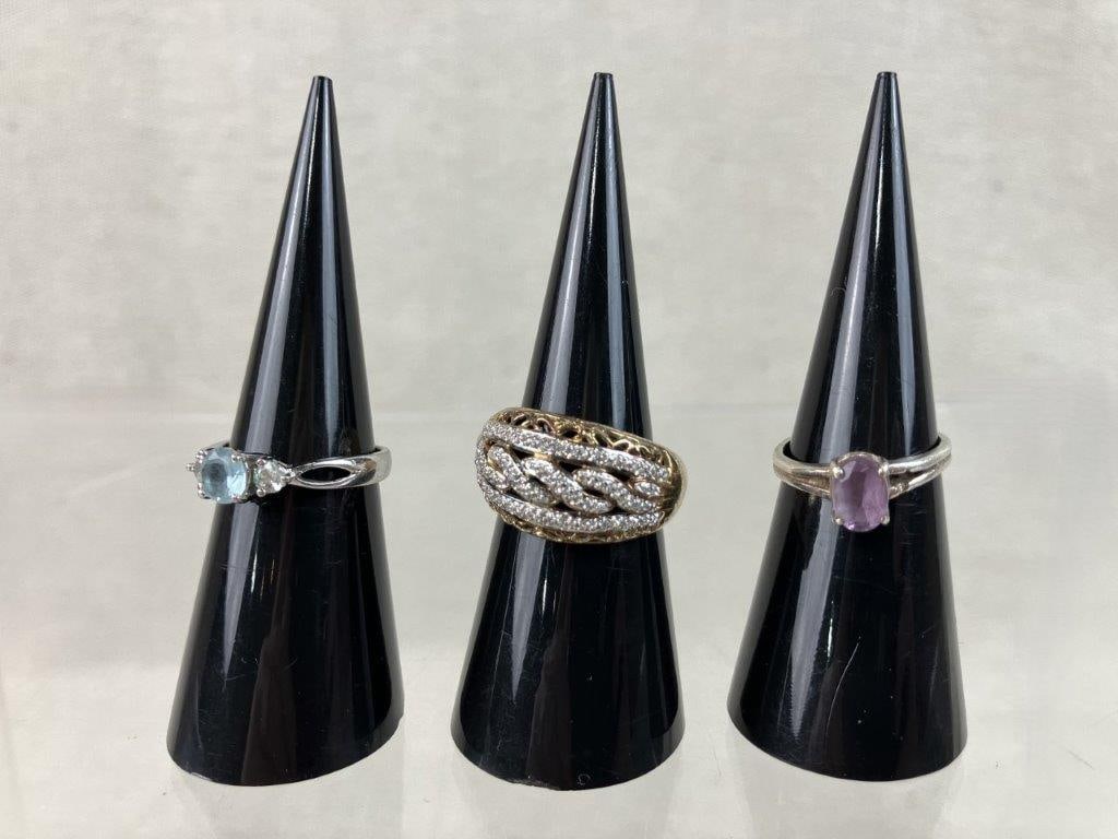 Sterling Silver Fashion Rings - 2