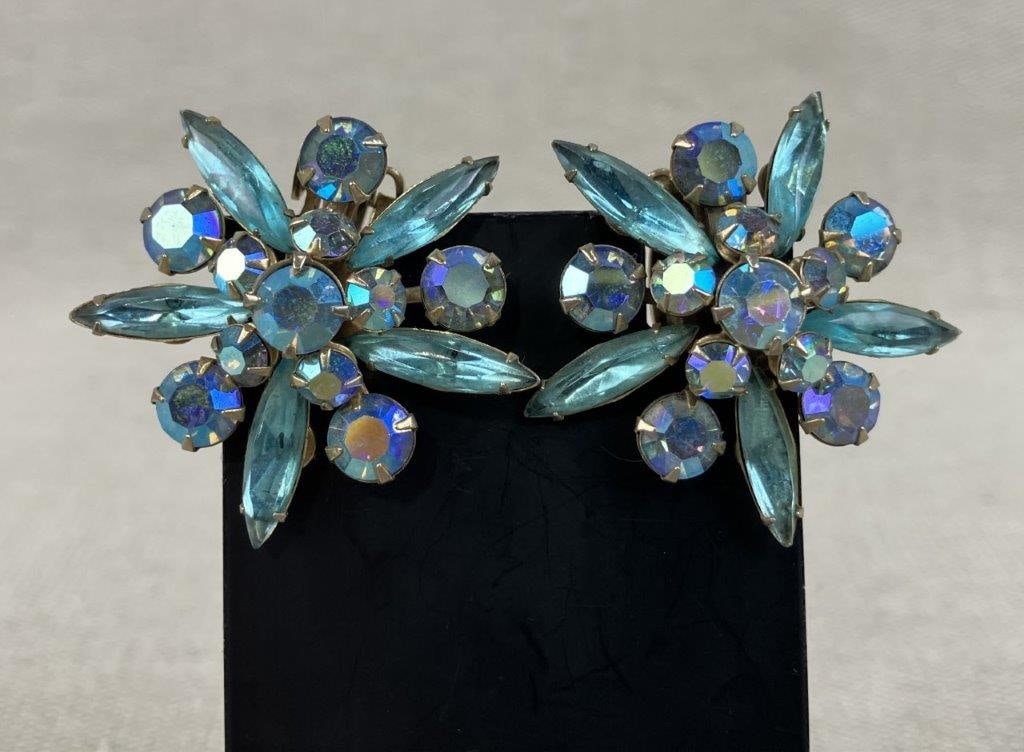 Judy Lee Snowflake Brooch and Earrings - 2