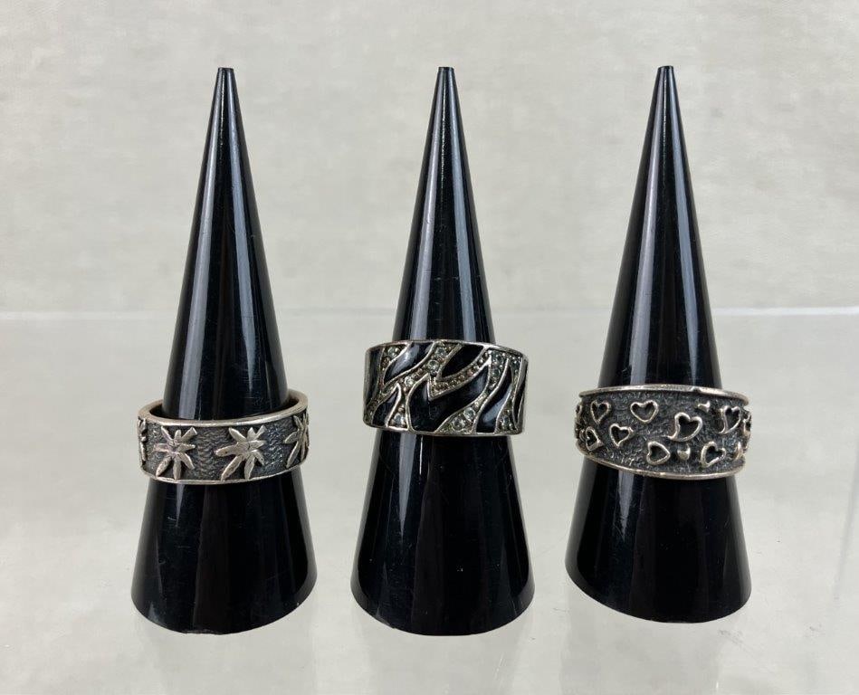 Sterling Silver Fashion Rings - 2