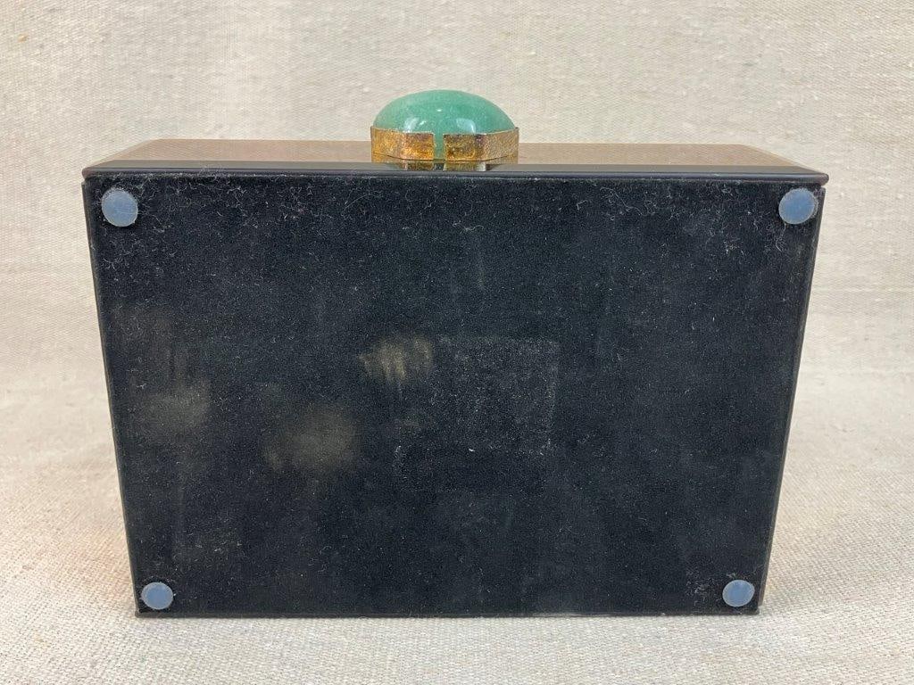 Vintage Jewelry Assortment with Mirrored Faux Turquoise Box - 18