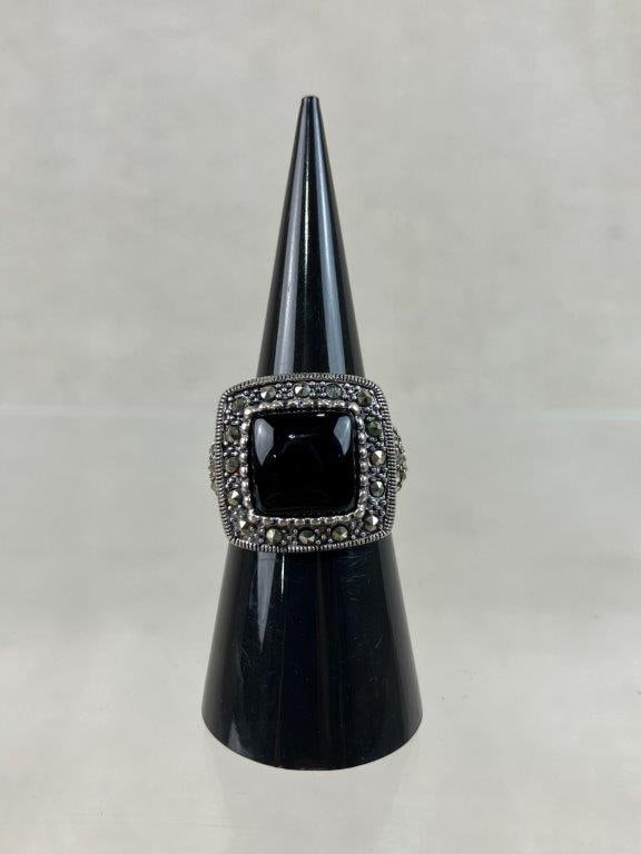 Sterling Silver Black Onyx Ring - 2