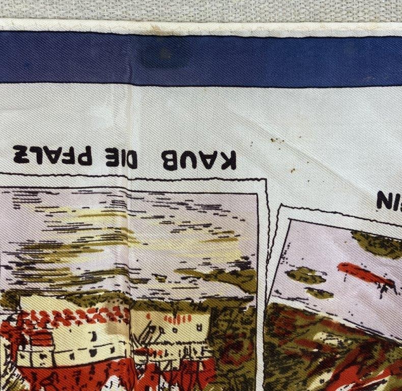 Vintage German Travel Souvenir Scarf - 4