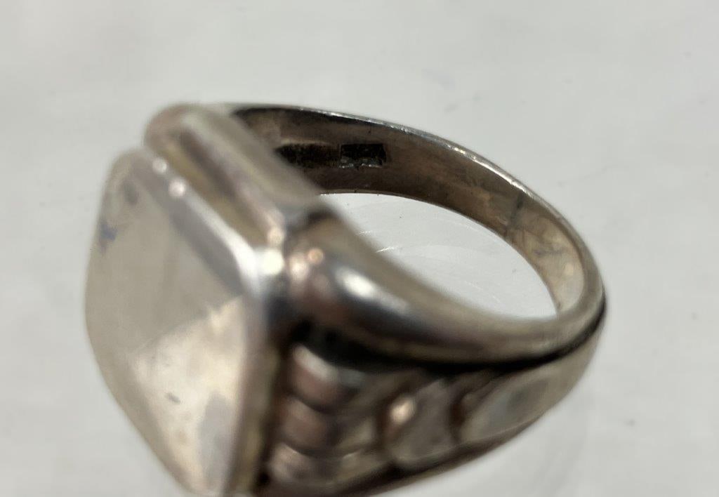 Sterling Silver Signet Ring - 4