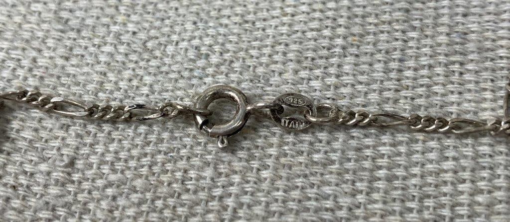 Sterling Silver Hebrew Script Necklace - 4