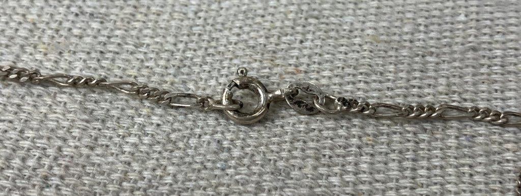Sterling Silver Hebrew Script Necklace - 5