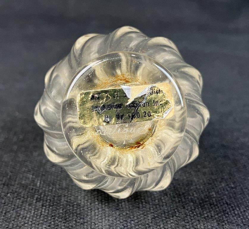 Signed Lalique Art Glass Dove Perfume Bottle - 8