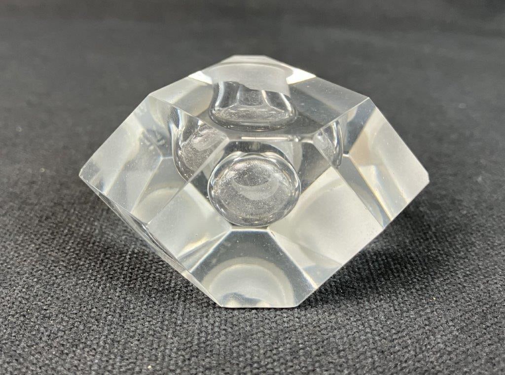 Art Deco Art Glass Perfume Bottle - 7