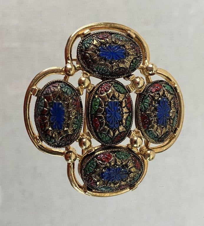 Sarah Coventry Gold Tone and Enamel Costume Jewelry Assortment - 7