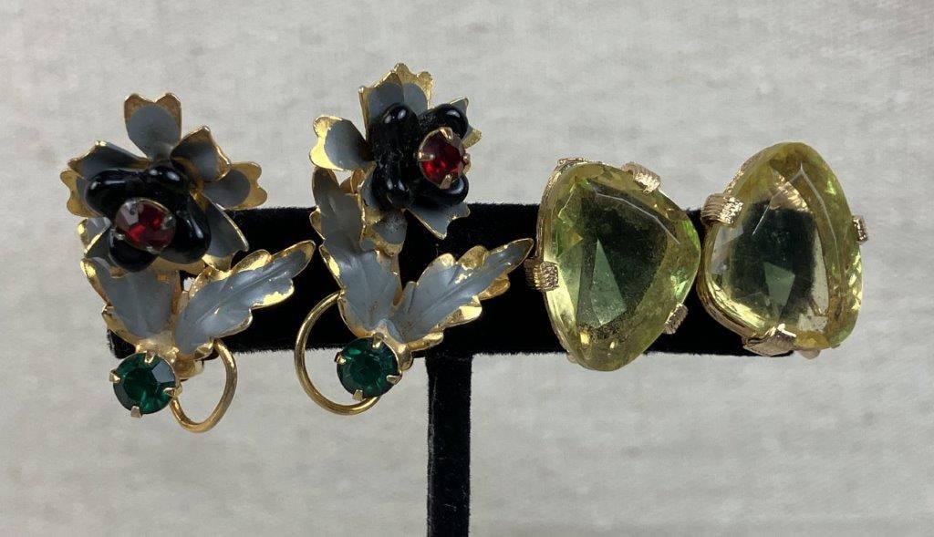 Gold Tone Costume Jewelry Assortment - 9