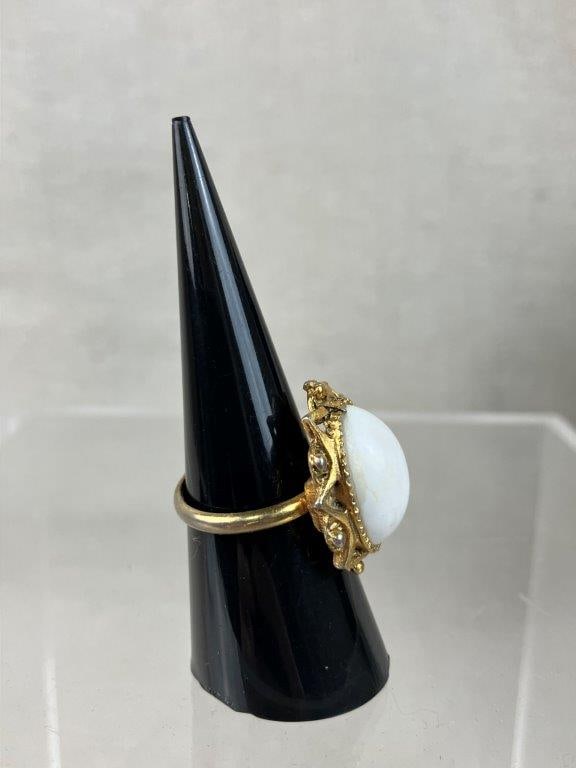 Assortment of White and Gold Tone Costume Jewelry Including Monet and Napier - 6