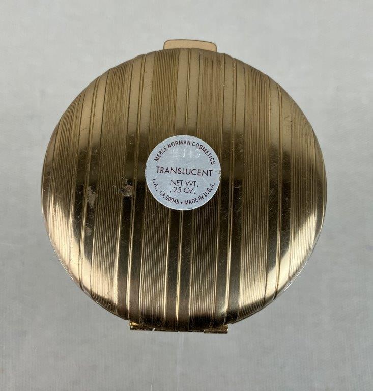 Two Gold Tone Makeup Compacts Including Merle Norman - 8