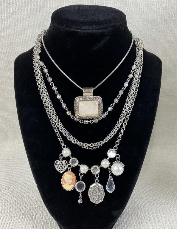 Assortment of Silver-tone and Gemstone Jewelry - 2
