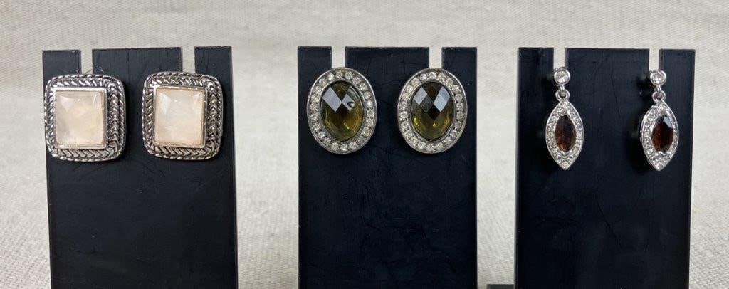 Assortment of Silver-tone and Gemstone Jewelry - 6