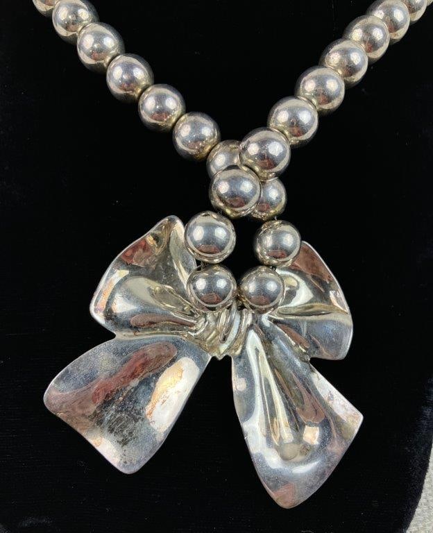 Assortment of Silver-tone Necklaces and Bracelet - 6